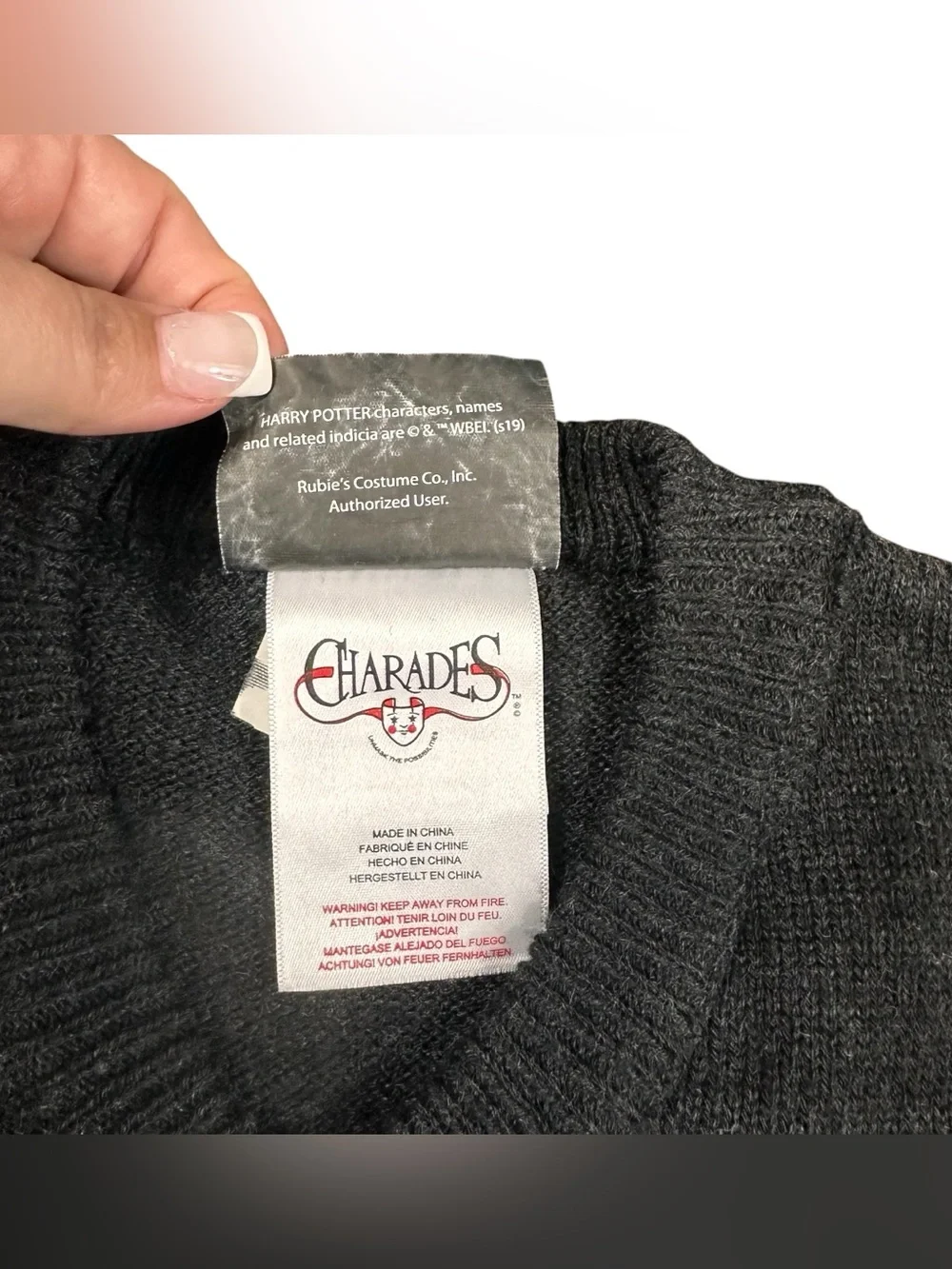 Harry Potter, Charades. Ravenclaw Costume Uniform Sweater Youth Large Charades